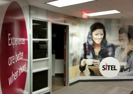 7_Printing_Corporate_Branding_Sitel_Breakroom_Entrance_Wall-Wrap_Right