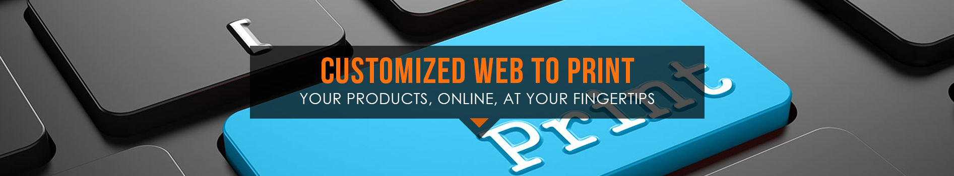 Customized web to print: your products, online, at your fingertips.